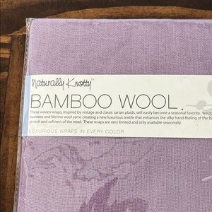 Naturally Knotty Bamboo Wool Wrap in Purple